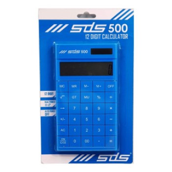 Calculator SDS 500 12 Digit - Sky Blue