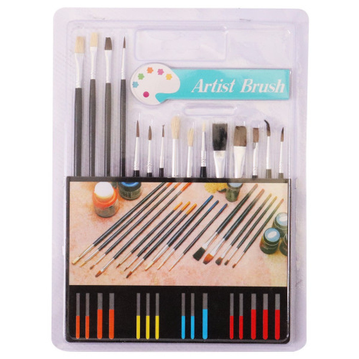 Paintbrush - 15 Piece Assorted Set