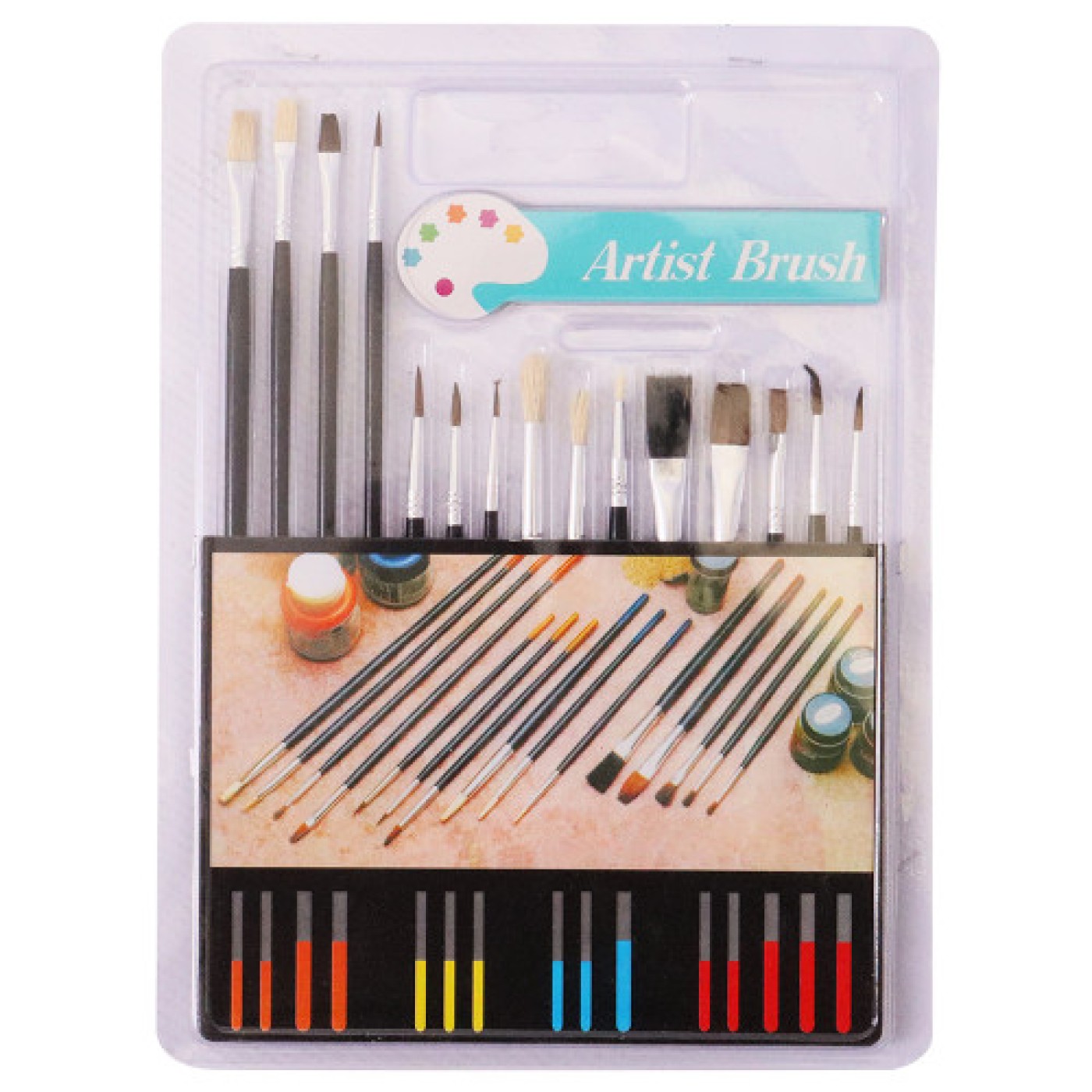Paintbrush - 15 Piece Assorted Set