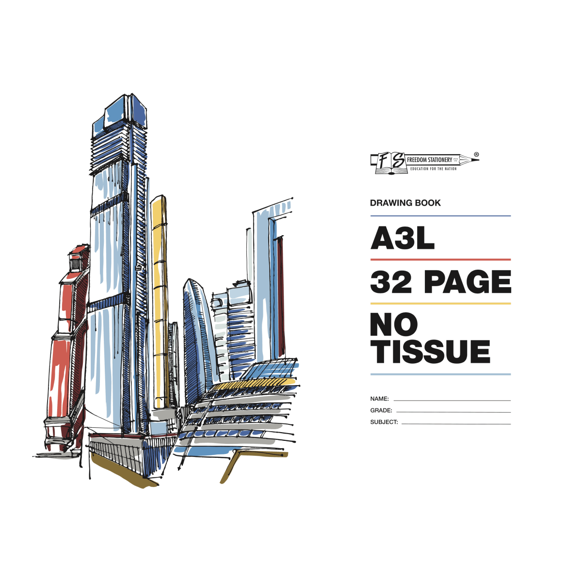 Drawing Book A3L No Tissue - 32 Page