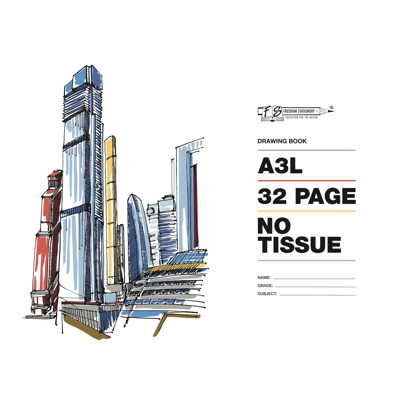 Drawing Book A3L No Tissue - 32 Page