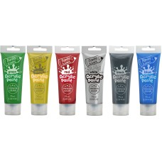 Acrylic Paint Bantex - 6 Piece 75ml