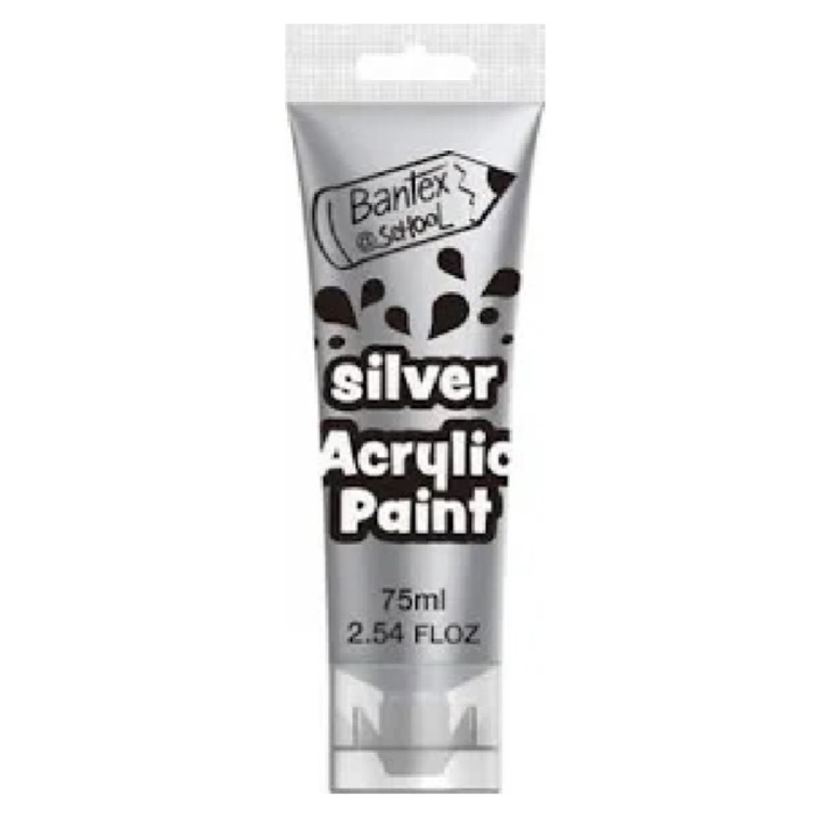 Acrylic Paint Bantex - Metallic Silver 75ml