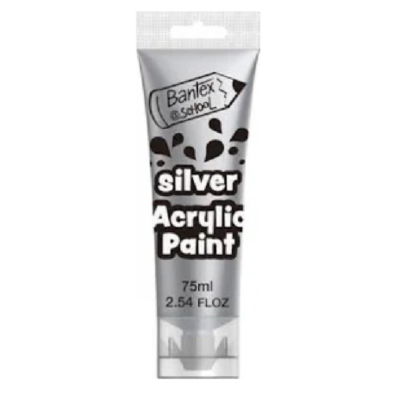 Acrylic Paint Bantex - Metallic Silver 75ml