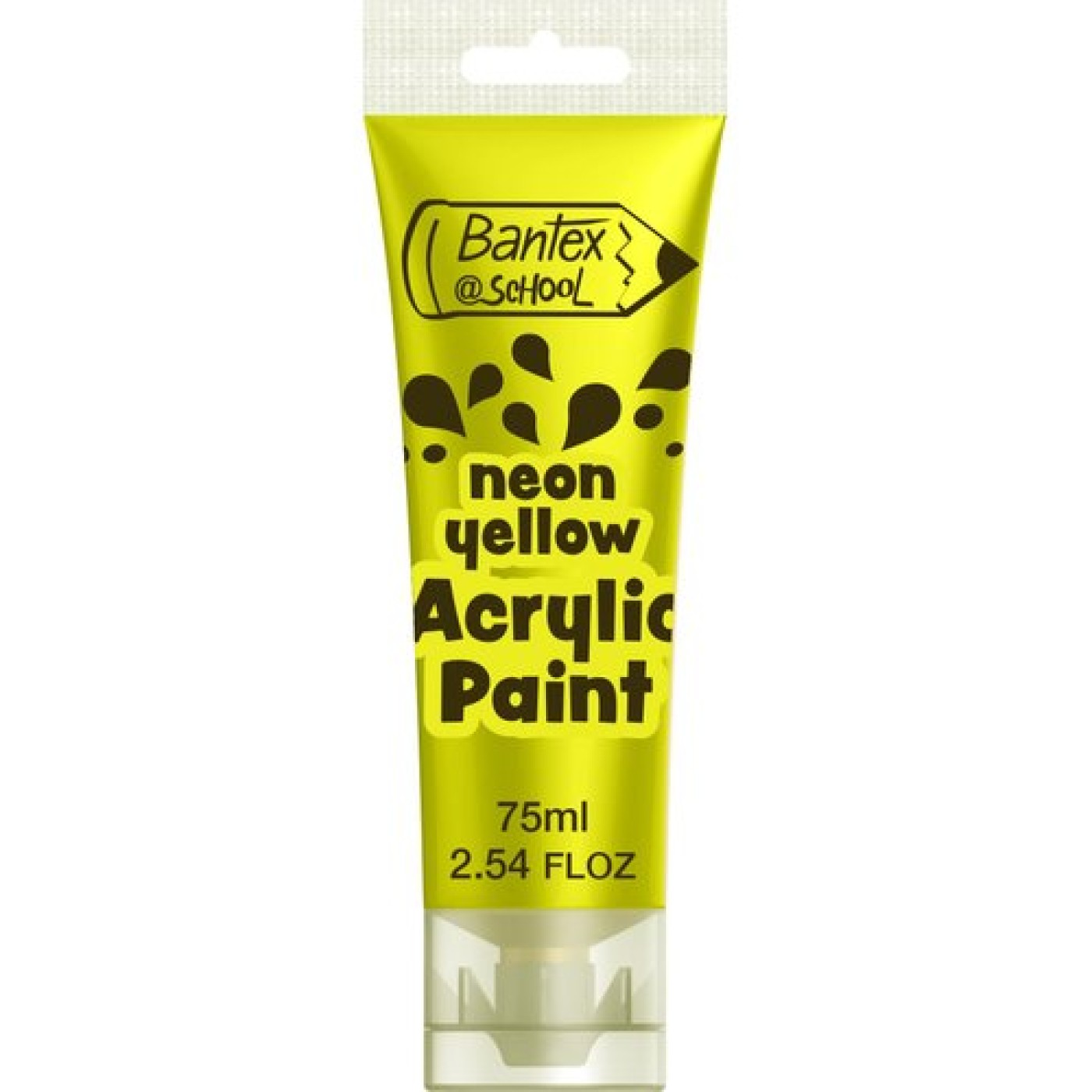 Acrylic Paint Bantex - Neon Yellow 75ml