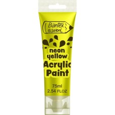 Acrylic Paint Bantex - Neon Yellow 75ml