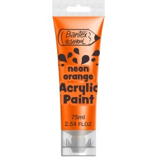 Acrylic Paint Bantex - Neon Orange 75ml