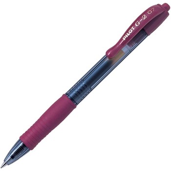 Pilot G2 Gel Ink Pen Medium Dark Red 0.7Mm