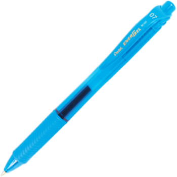 Pentel Energelx Metal Tip 0.7Mm Light Blue