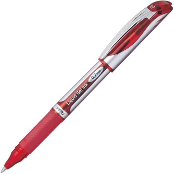 Pentel Energel Metal Tip 0.7Mm Red