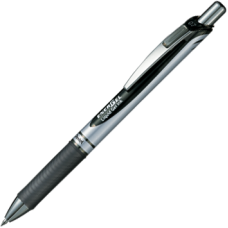 Pentel Energel Metal Tip Pen 0.7Mm - Black