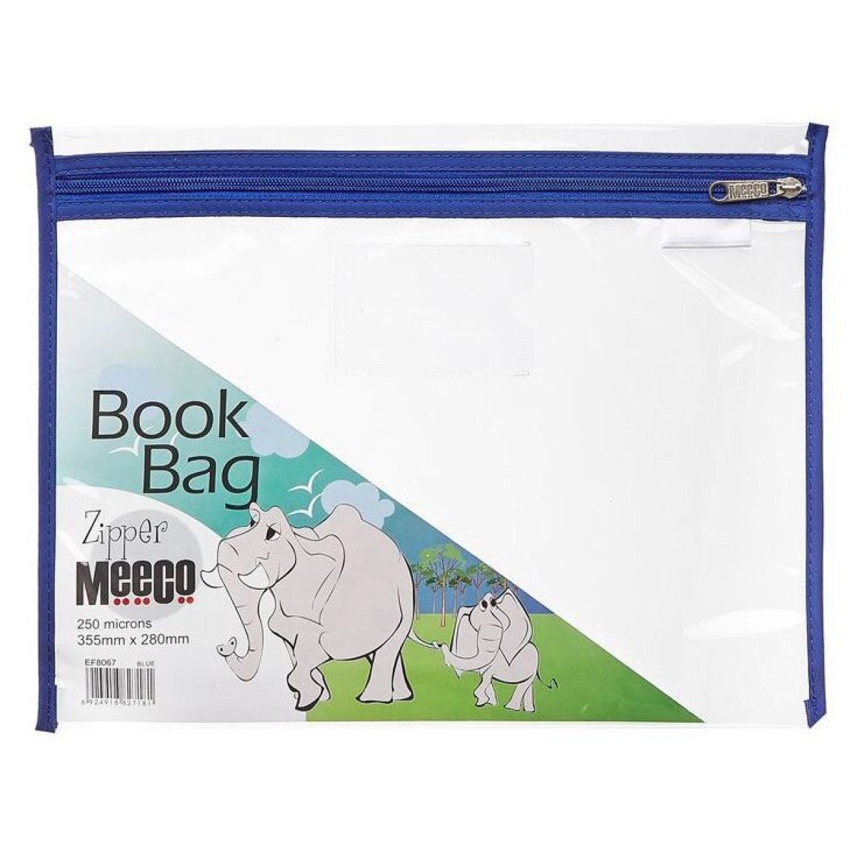 Meeco PVC Book Bag - Blue
