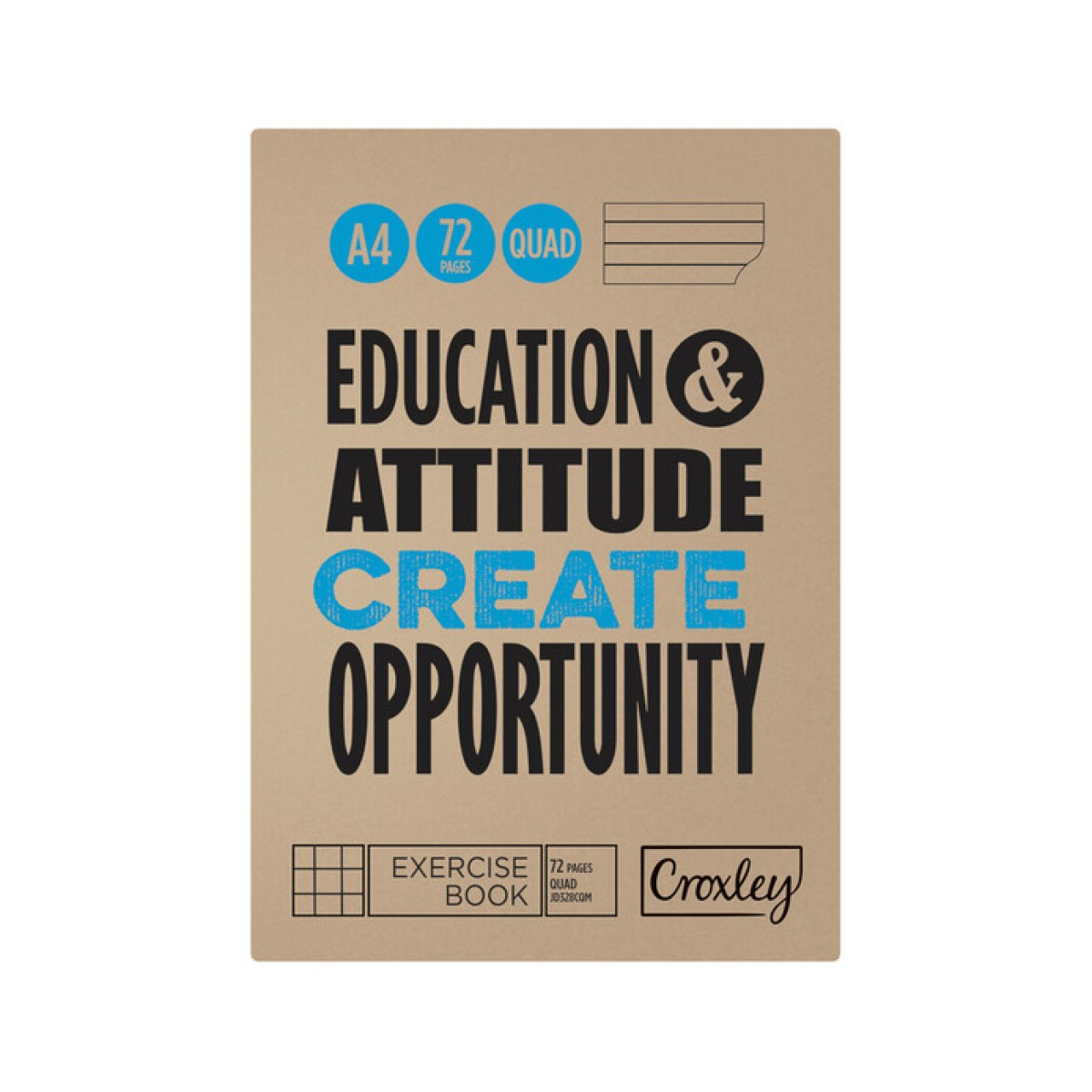 Croxley Exercise Book A4 72Pg Quad/Margi