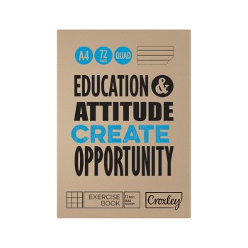 Croxley Exercise Book A4 72Pg Quad/Margi