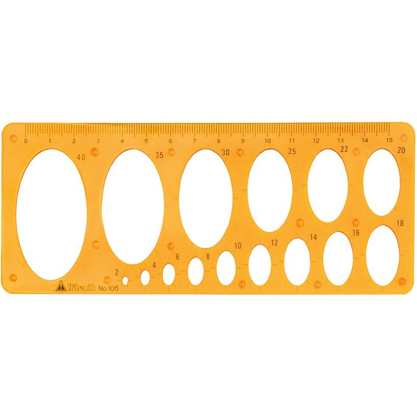 Technical Drawing Ellipse Template