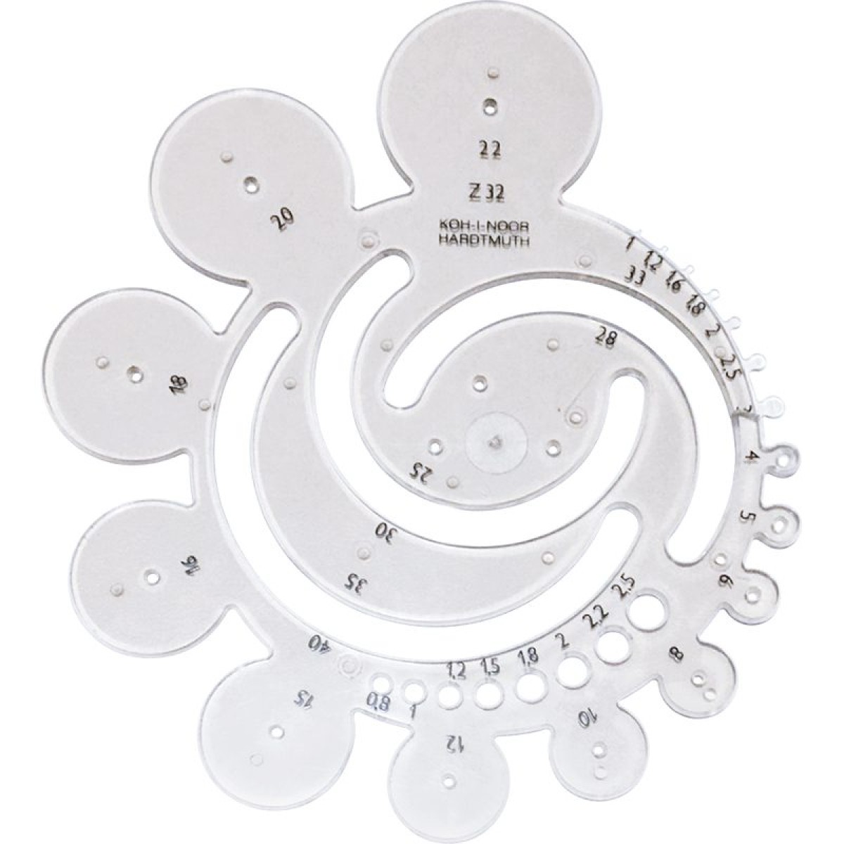 Stencil - Draughtsman Radius Template