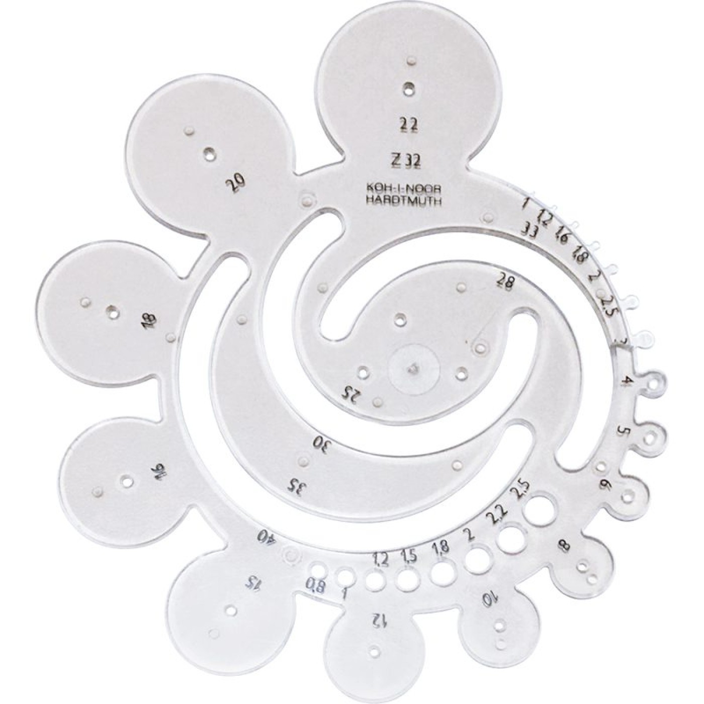 Stencil - Draughtsman Radius Template