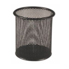 Desk Organiser Metal Mesh Pen Cup Black