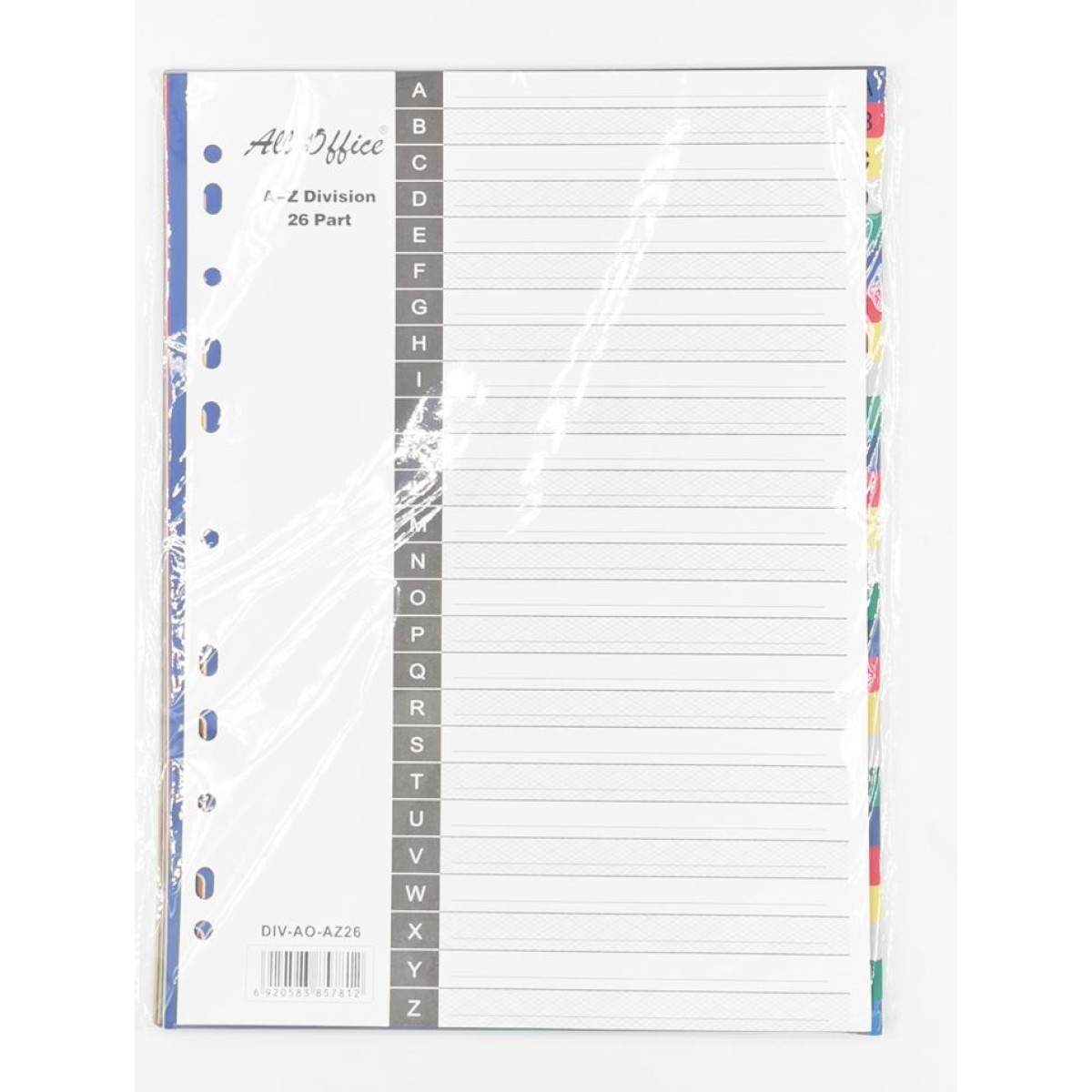 Divider Pvc A4 A-Z Rainbow 26 Part All Office