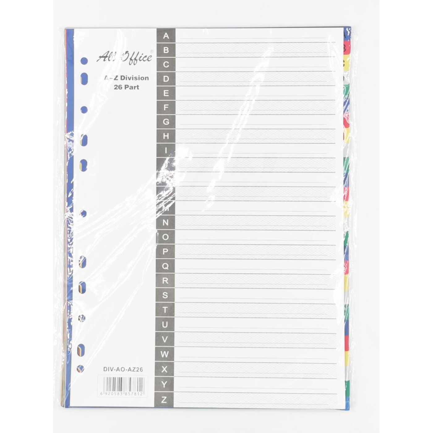 Divider Pvc A4 A-Z Rainbow 26 Part All Office