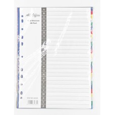 Divider Pvc A4 A-Z Rainbow 26 Part All Office