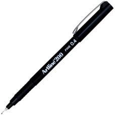 Artline 200 Sign Pen 0.4Mm Black