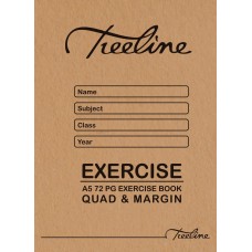 Exercise Book A5 72 Page Quad/Margin