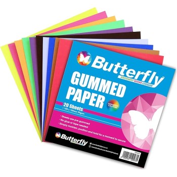Gummed Paper Squares Butterfly