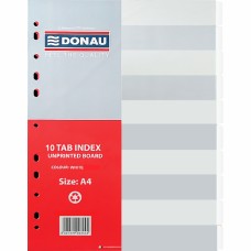 Divider Board A4 10 Tab White Donau
