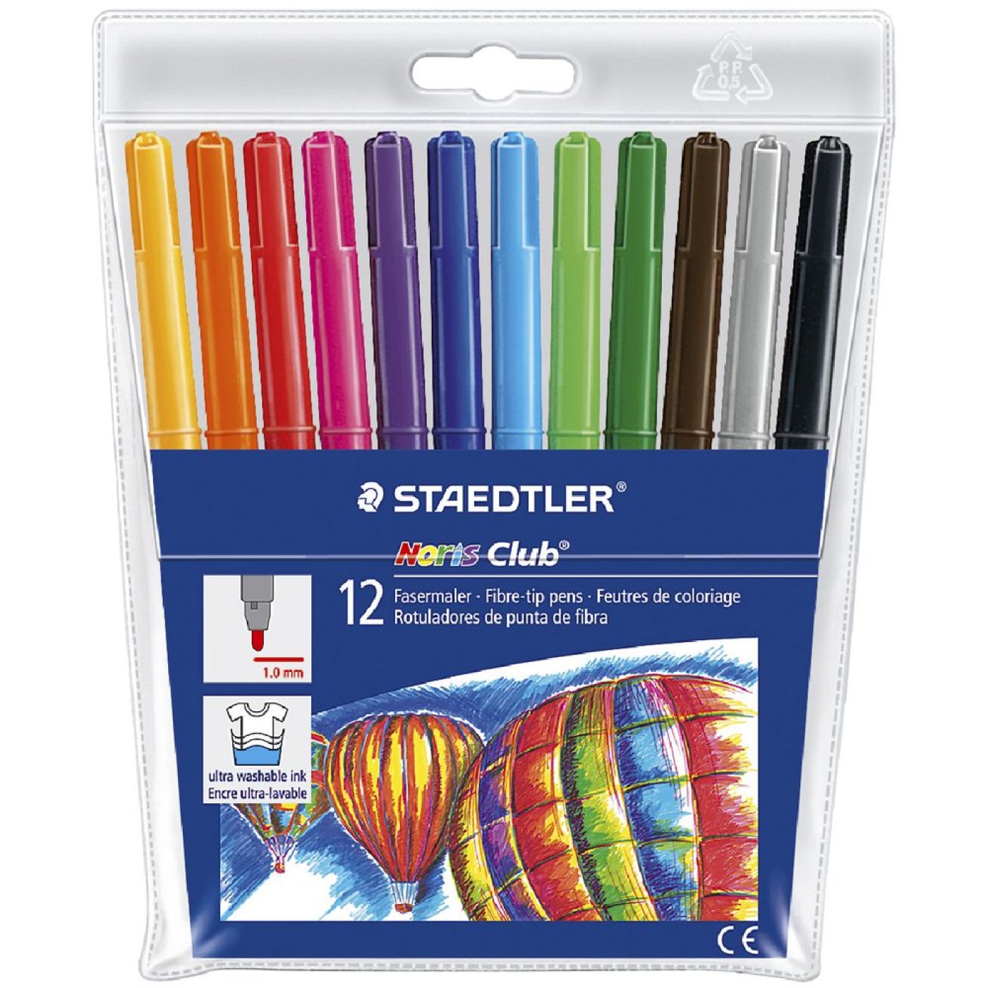 Kokis Staedtler Fiber Tip 12 Piece Set
