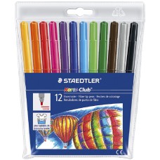 Kokis Staedtler Fiber Tip 12 Piece Set