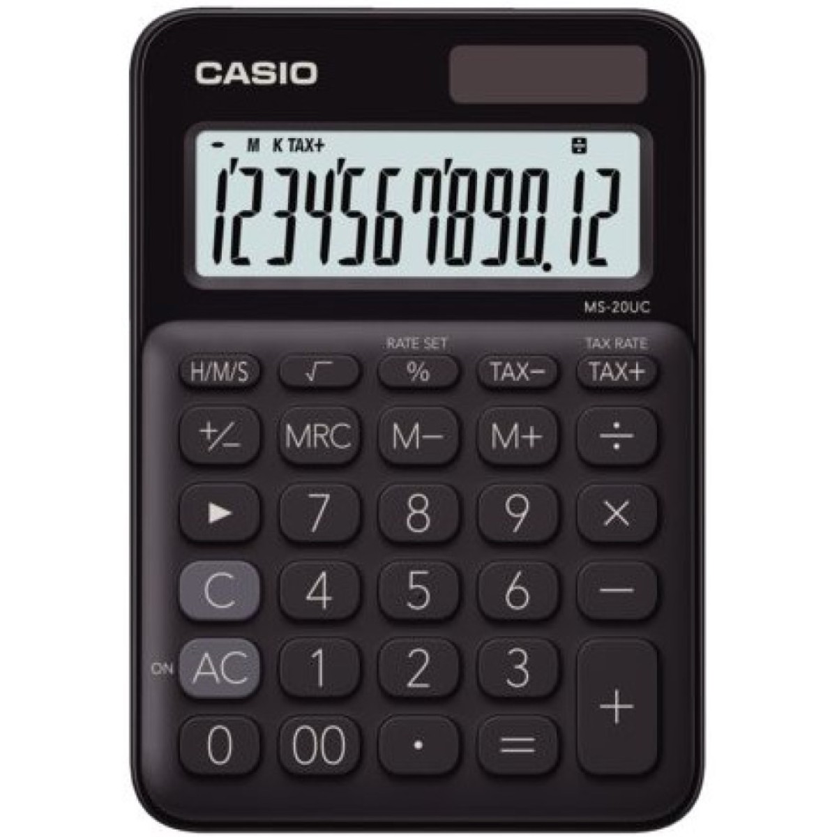 Calculator Casio MS-20UC 12 Digit - Black