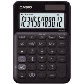 Calculator Casio MS-20UC 12 Digit - Black