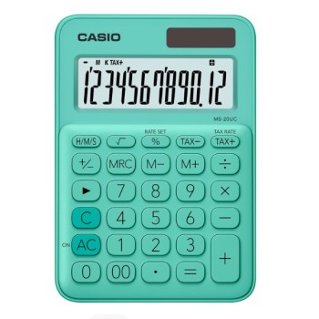 Calculator Casio MS-20UC 12 Digit - Green
