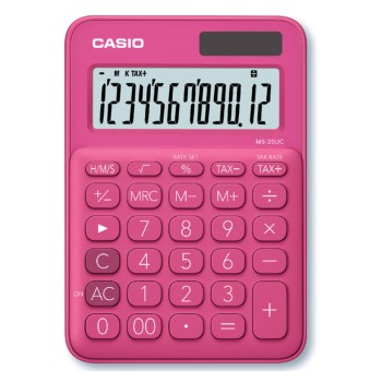 Calculator Casio MS-20UC 12 Digit - Red