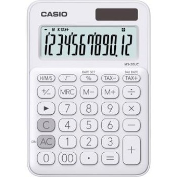Calculator Casio MS-20UC 12 Digit - White