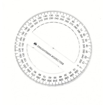 Maths Instrument Protractor 10Cm 360 Deg