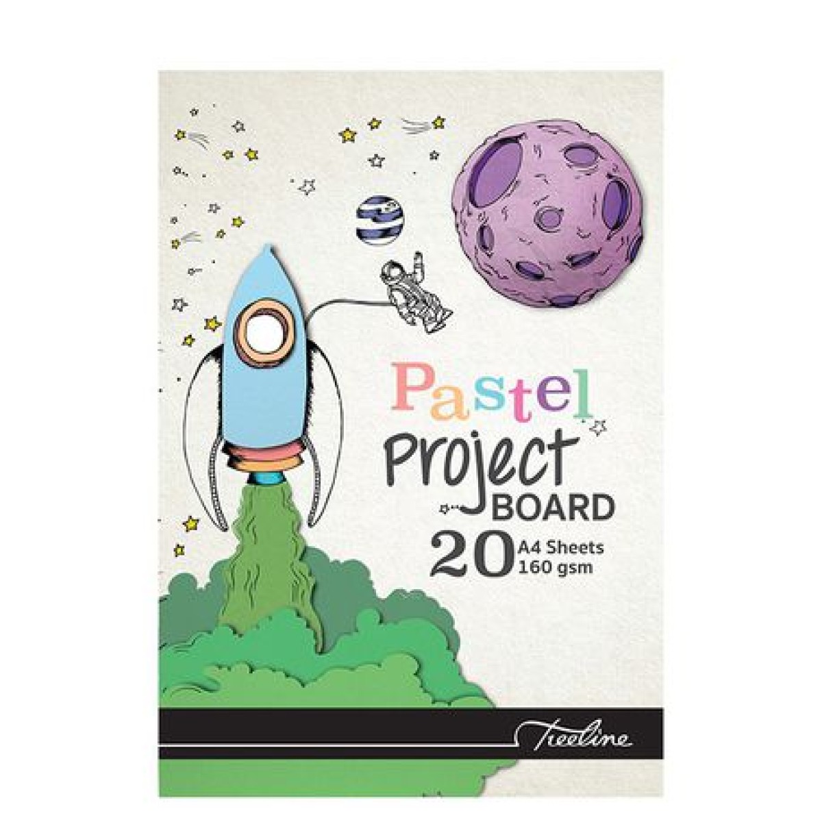 Paper Pad 160Gsm Tl Pastel 20Sh