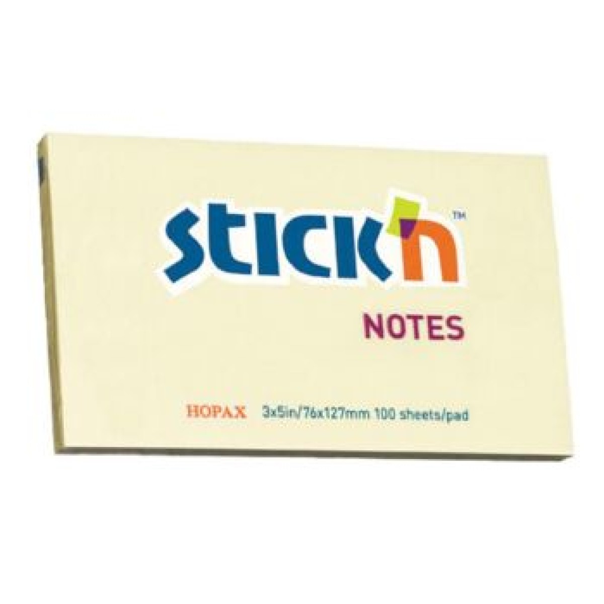Stick N' Notes 76 X 127Mm Yellow
