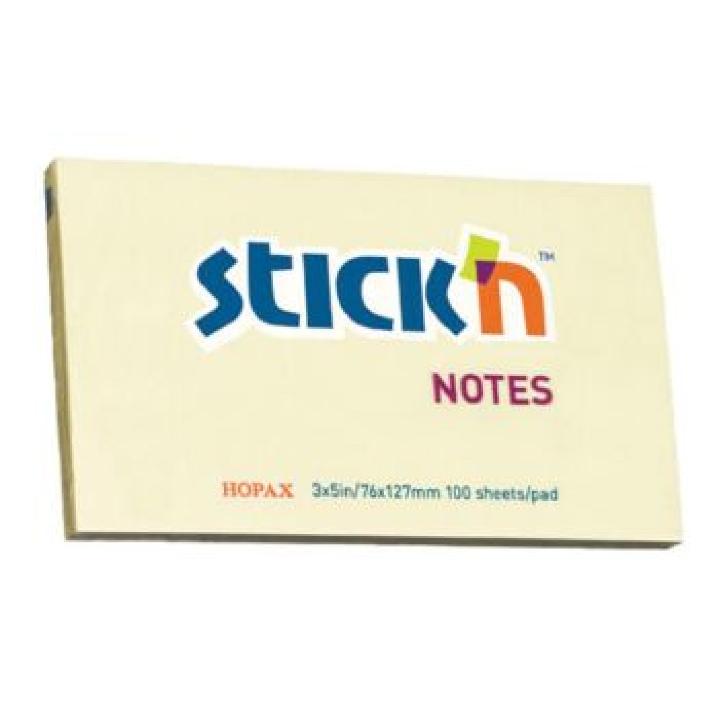 Stick N' Notes 76 X 127Mm Yellow