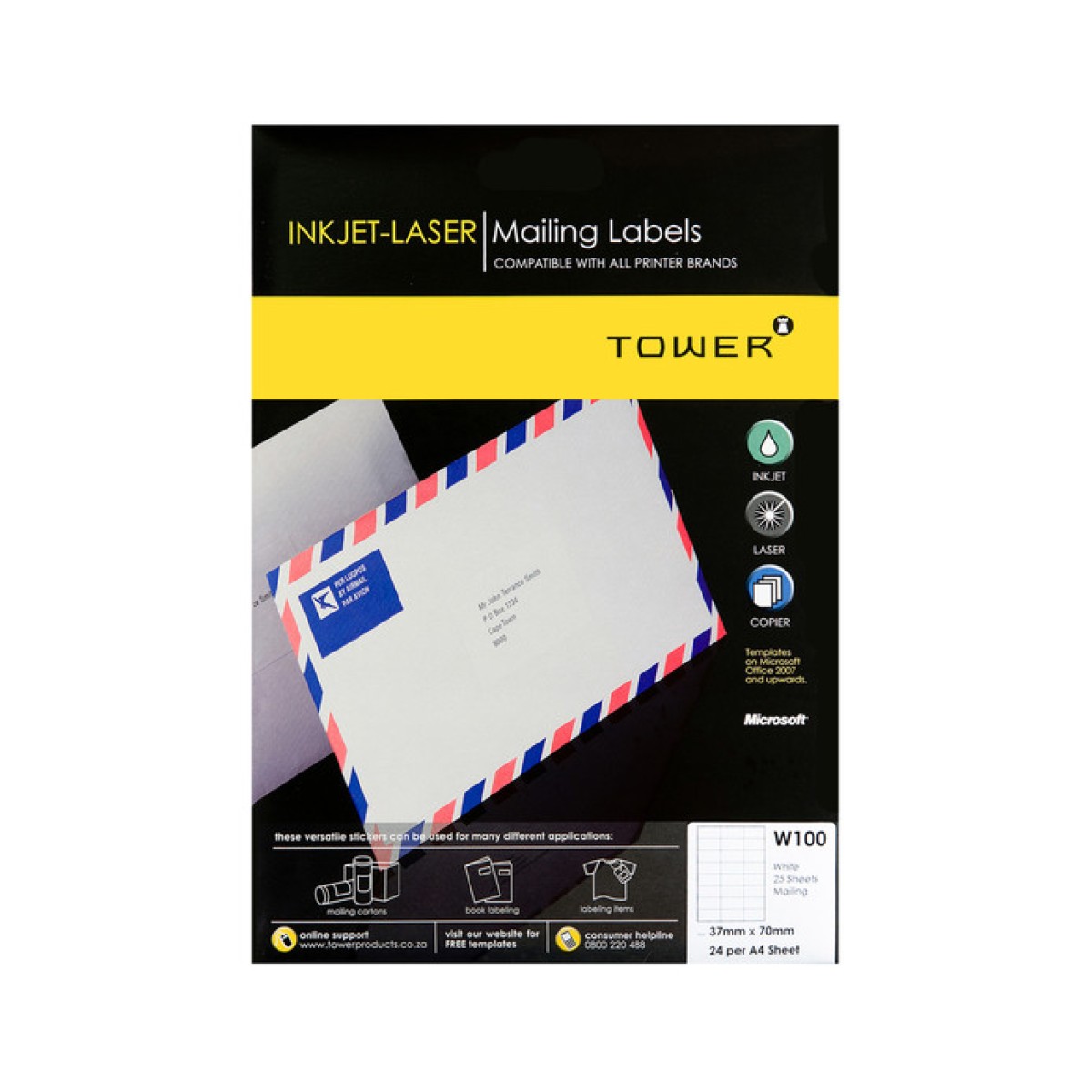 Tower Cilw100 37 X 70 24 Up Soft Pack