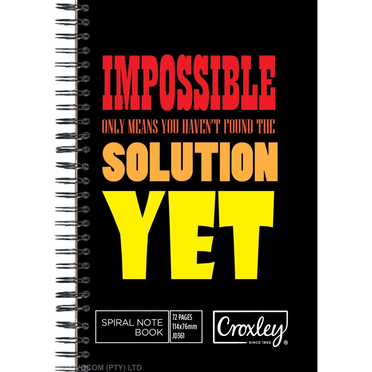 Wirebound Book Croxley 114 X 76Mm 72Pg