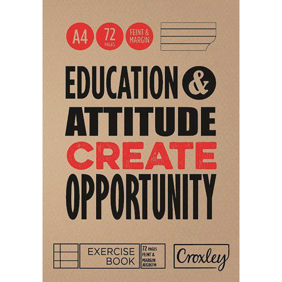 Croxley Exercise Book A4 72Pg Feint/Marg