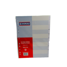 Divider Board A4 10 Tab White Donau