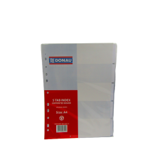 Divider Board A4 5 Tab White Donau