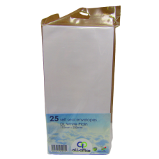 Envelopes - Dl White No Window, Self-Sealing Banker (Box Of 500)