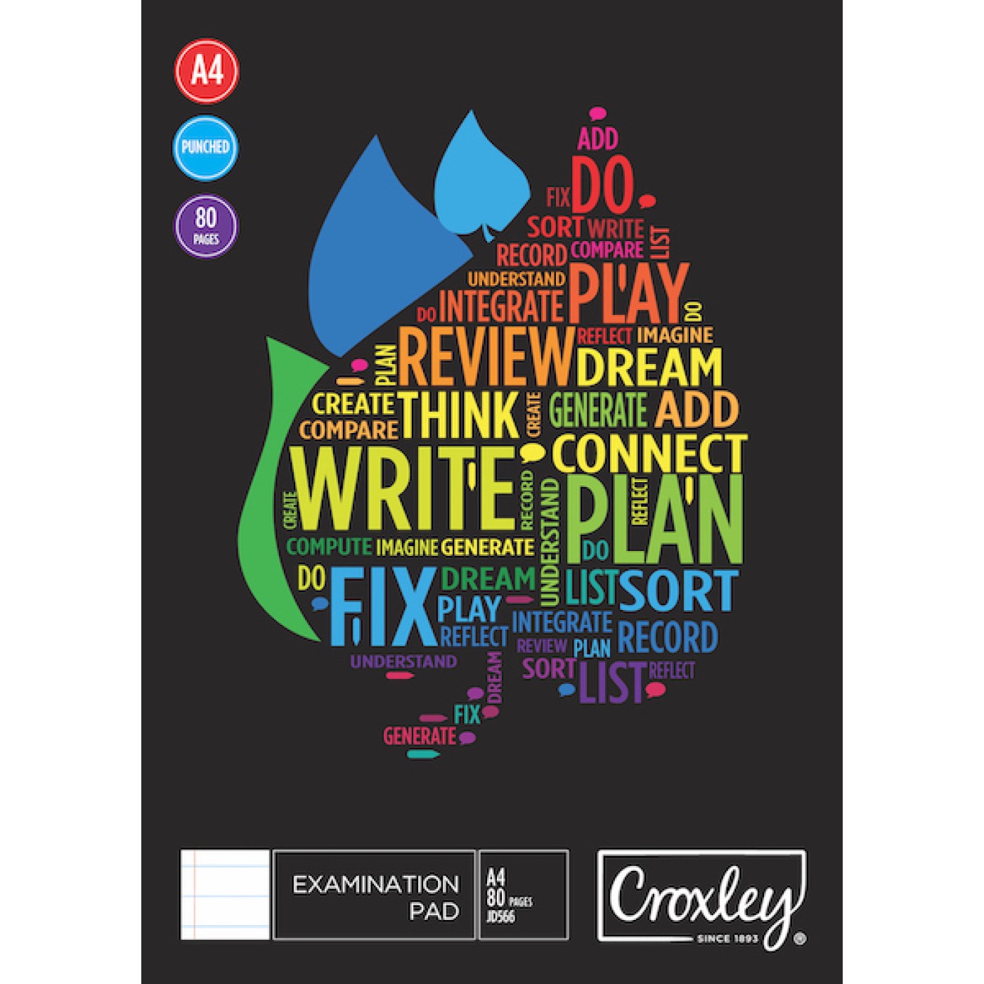 Examination Pads Croxley Punched