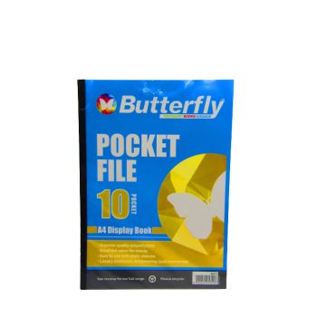 Flip File A4 Butterfly 10 Page