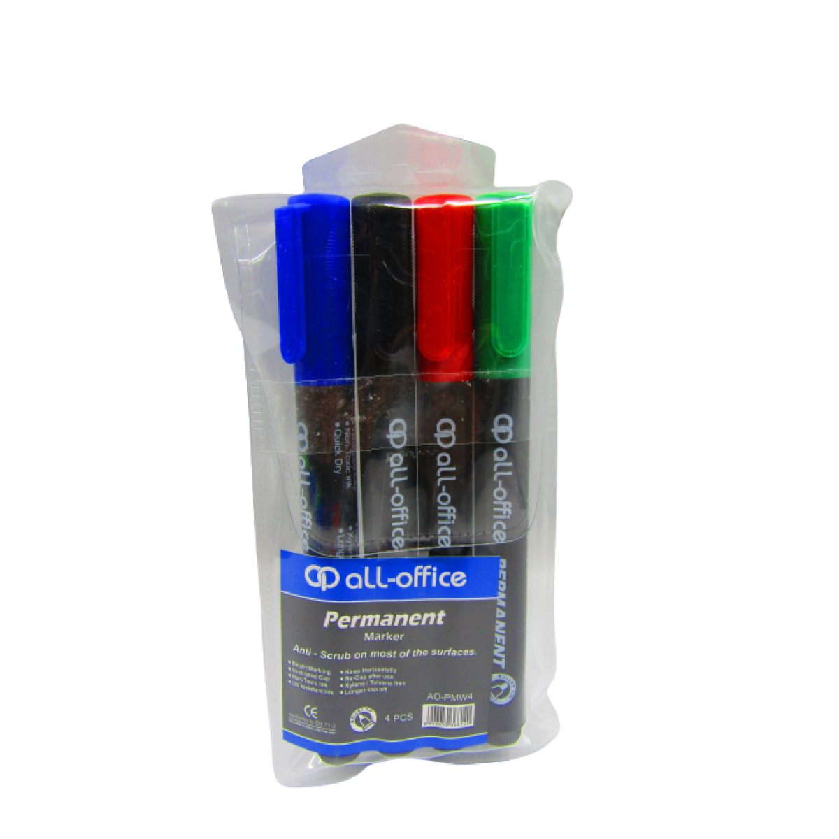 Permanent Marker All Office 4 Pcs
