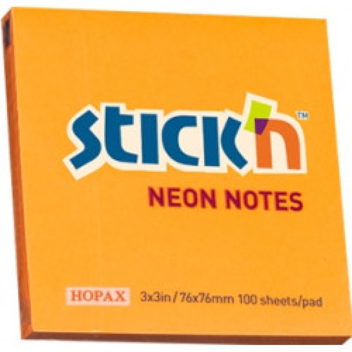 Stick N' Notes 76 X 76Mm Light Orange
